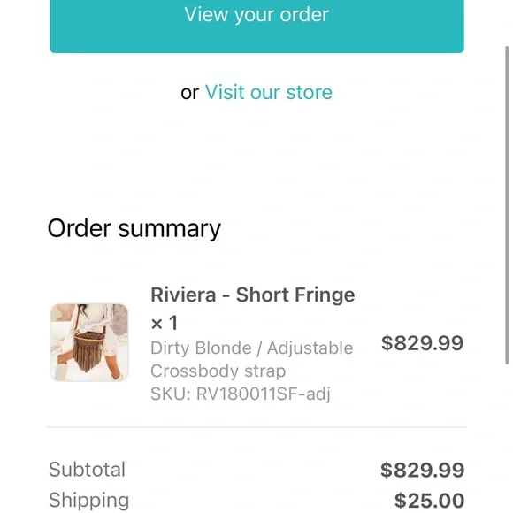 Upcycled Louis Vuitton Riviera Fringe Crossbody Boho Bag Boutique - Picture 7 of 7